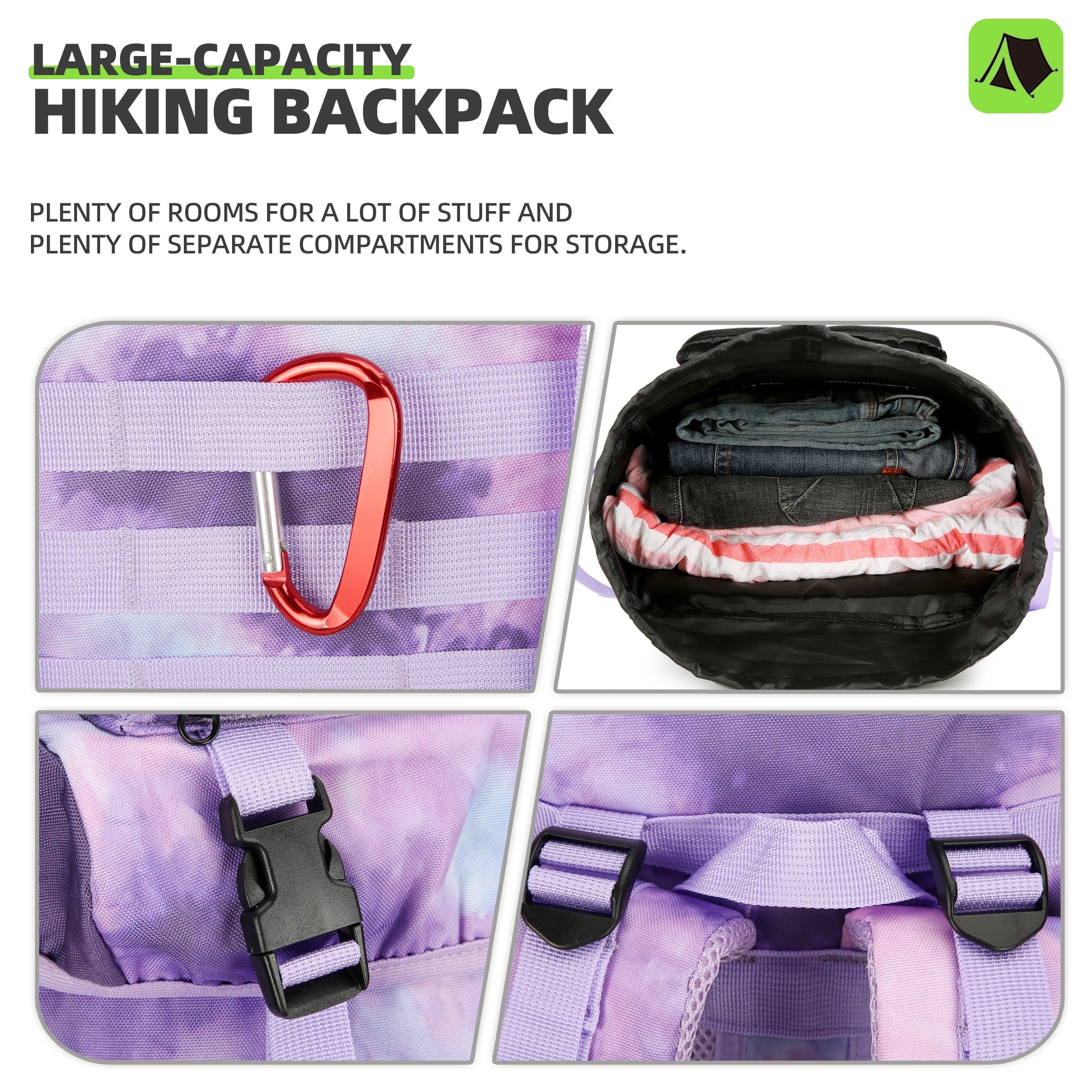 Hiking Backpack Large Capacity Daypack