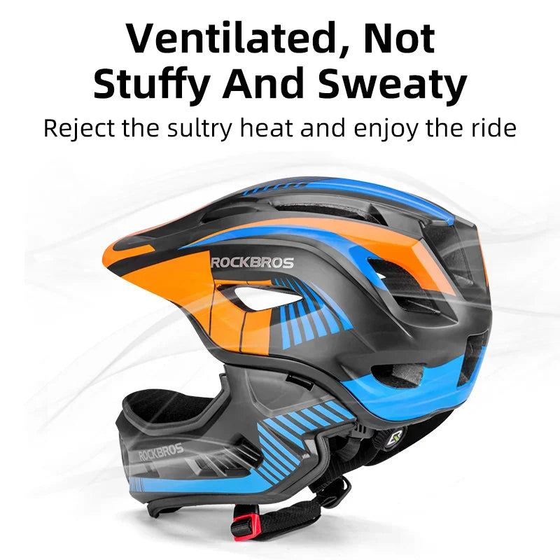 TT-32SOBL Youth Bicycle Safety Helmet 54–58cm Orange